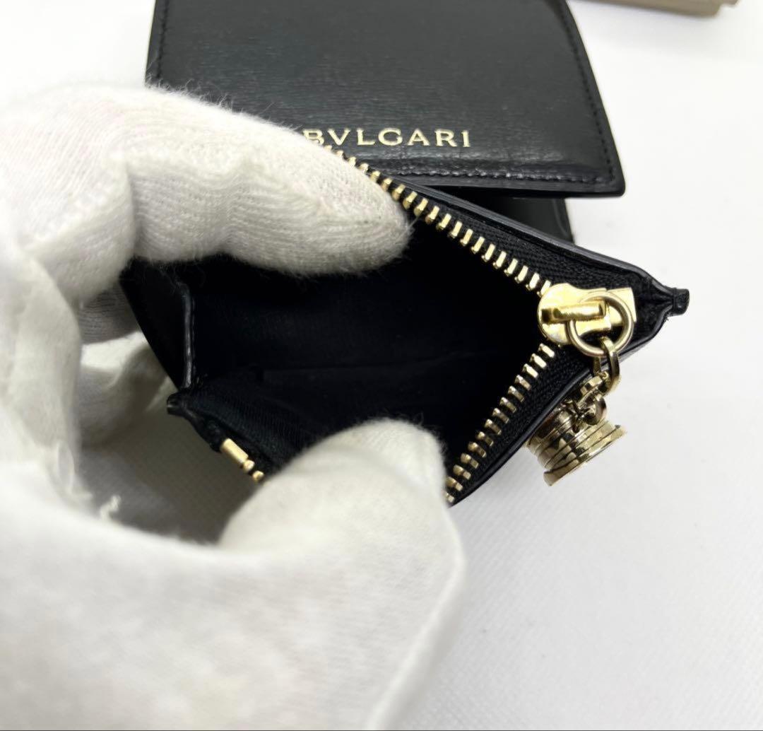 ひ*と様 極美品/近年モデル✨ブルガリ 三つ折り財布 ビーゼロワン ブラック レ