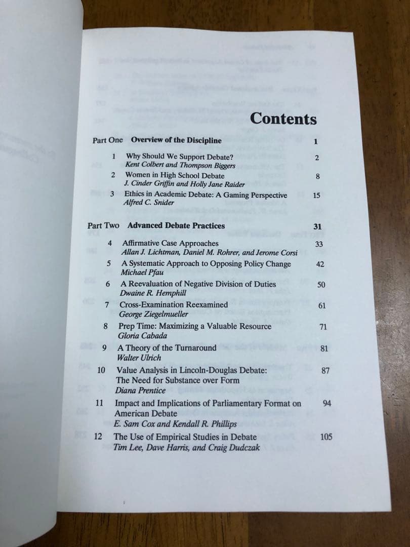 ADVANCED DEBATE ディベート　英語　洋書