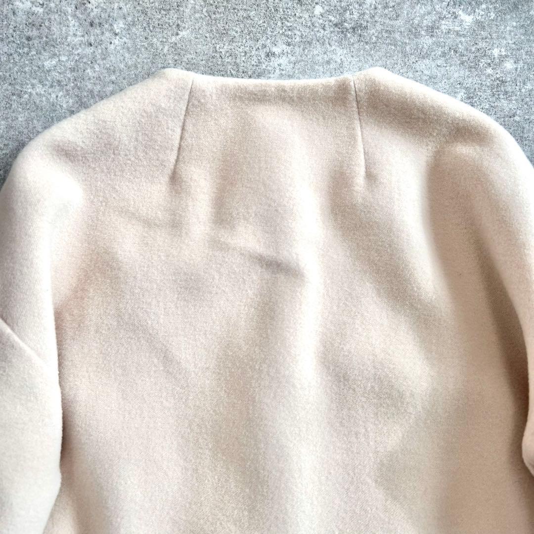 ⭐️美品⭐️ トゥモローランド ボールジィ　ウールモッサ　ノーカラーコート　ベージュ
