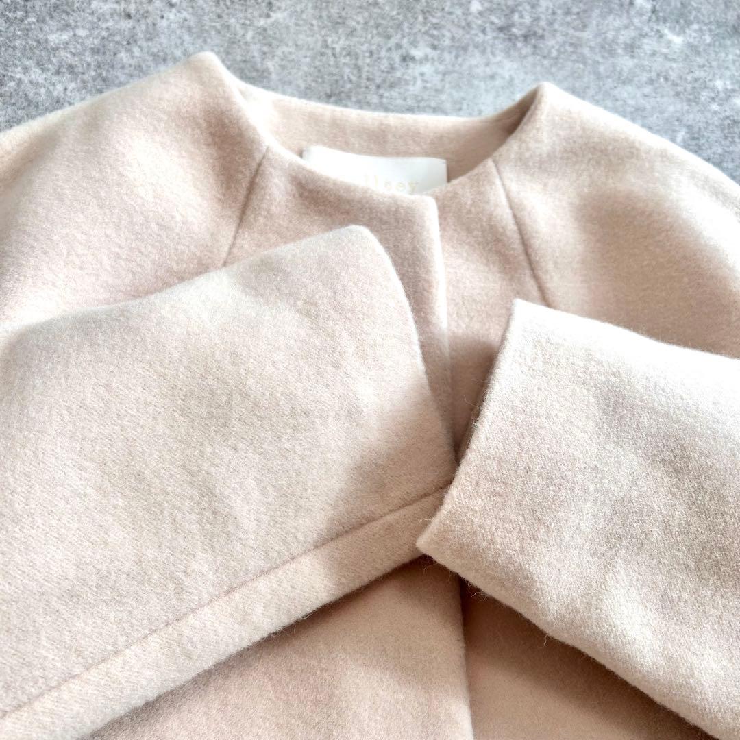 ⭐️美品⭐️ トゥモローランド ボールジィ　ウールモッサ　ノーカラーコート　ベージュ