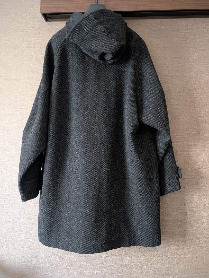 Confect 杢ウール コットンリネン フーデットコート