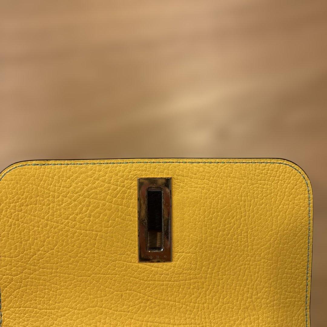 Delvaux レザー三つ折り財布 ネイビー
