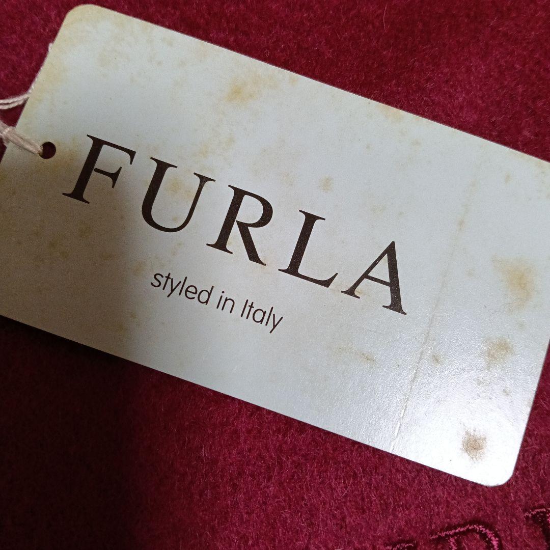 FURLA カシミヤストール ワインレッド