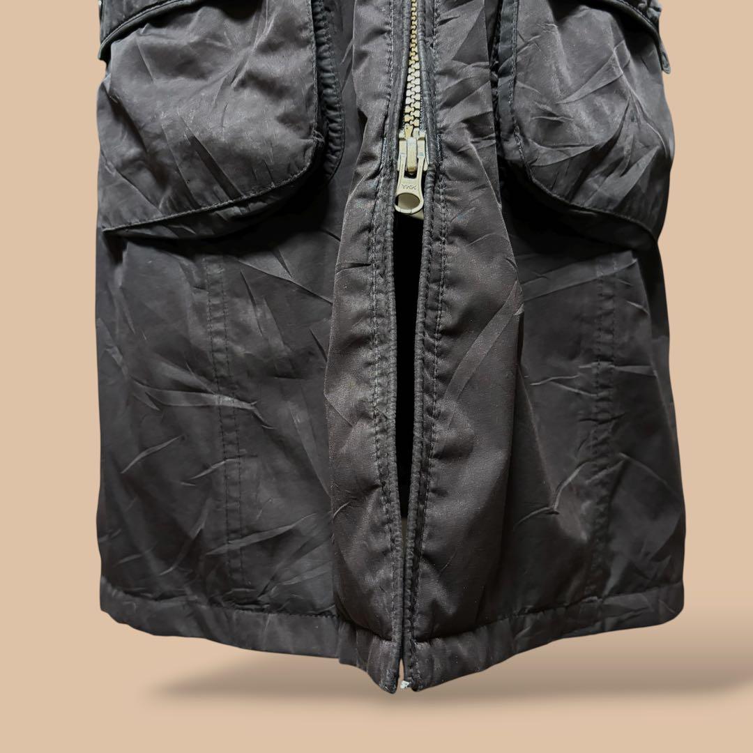 00s英国製BarbourバブアーインターナショナルコートデッキコートブラックM