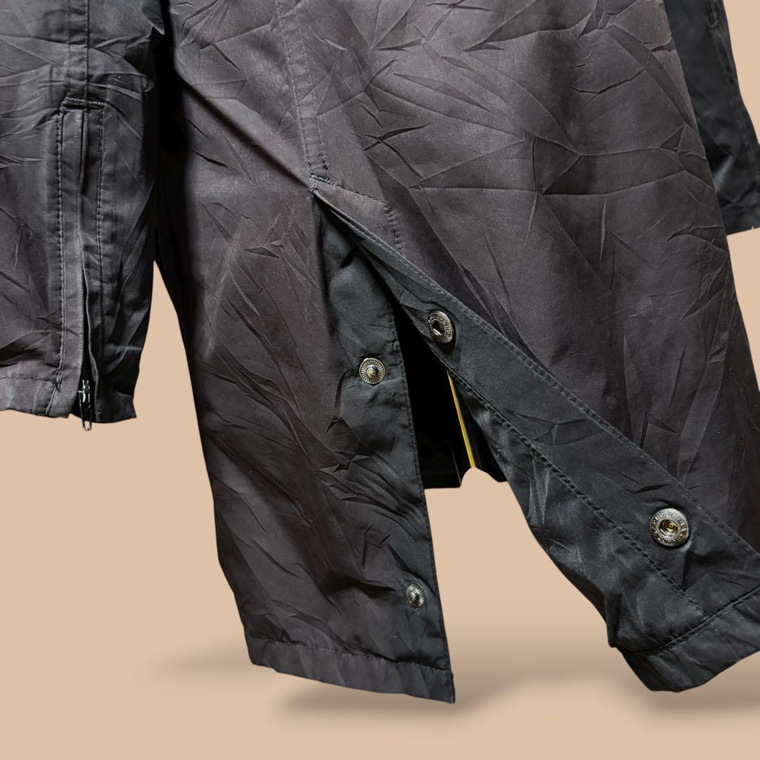 00s英国製BarbourバブアーインターナショナルコートデッキコートブラックM