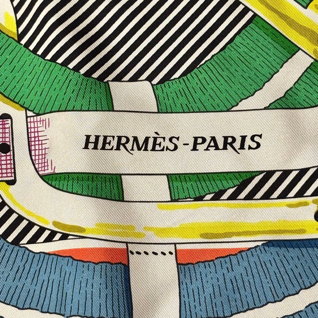 HERMES エルメス スカーフ バンダナ 馬銜 カレ 90 シルク100%