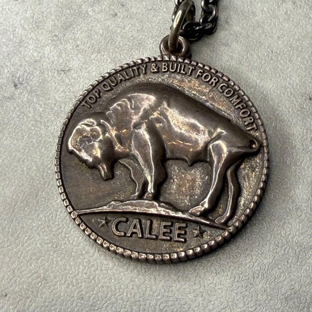 CALEE キャリー ネックレス シルバー 直径3cm