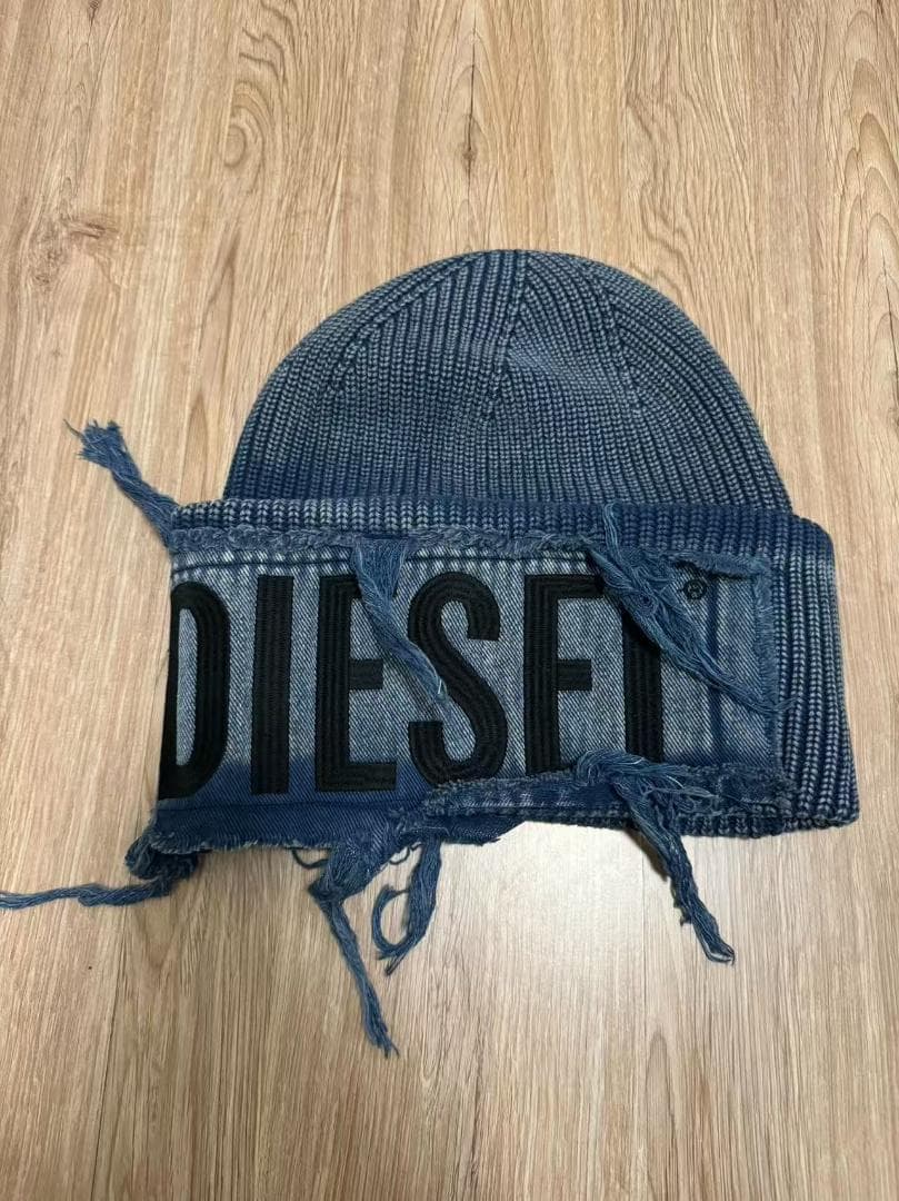 「Diesel 前田陸 同款 デニム×ニットキャップ」