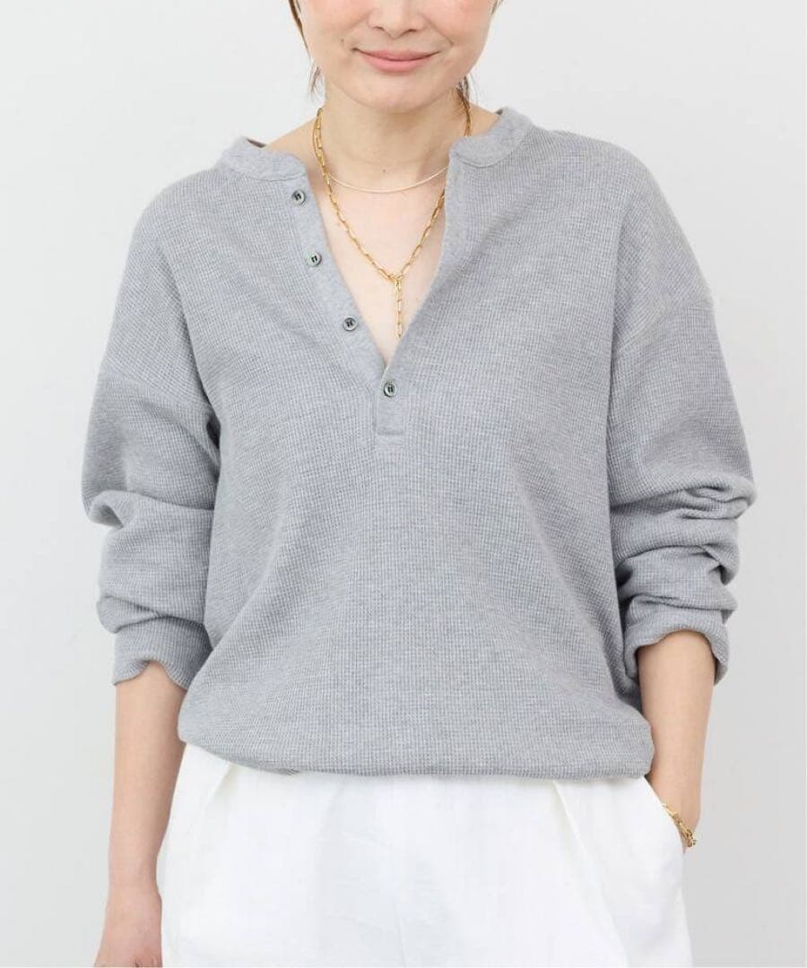 ドゥーズィエムクラス　アメリカーナ　ワッフルTシャツ　長袖