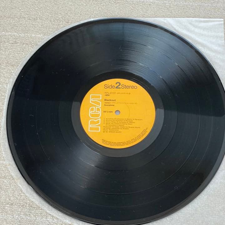 【美品・LPレコード】蠍魔宮・ブラックアウト／スコーピオンズSCORPIONS