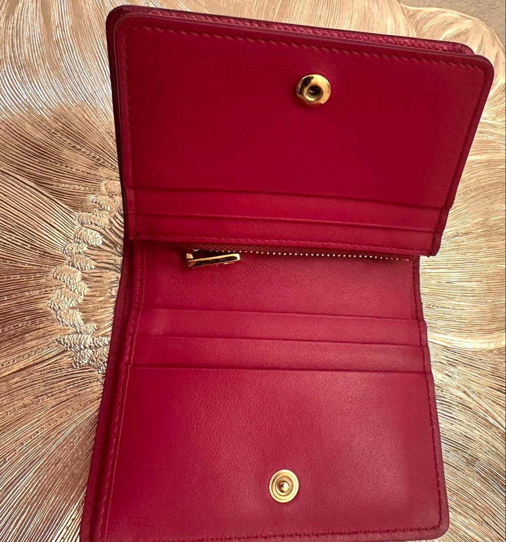 moon DOLCE&GABBANA レザー二つ折り財布レディース ピンク