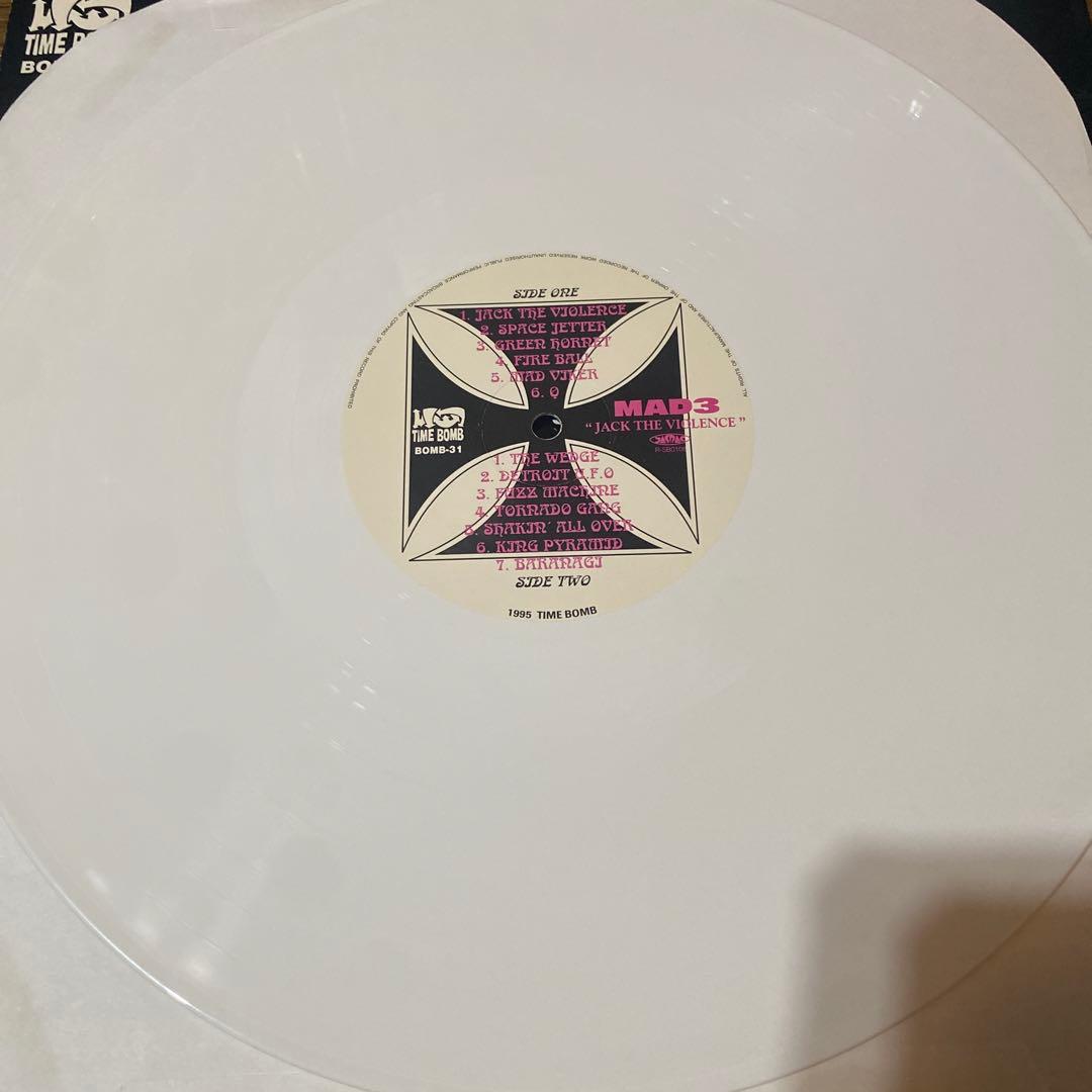 MAD3／JACK THE VIOLENCE ホワイトビニールLP レコード