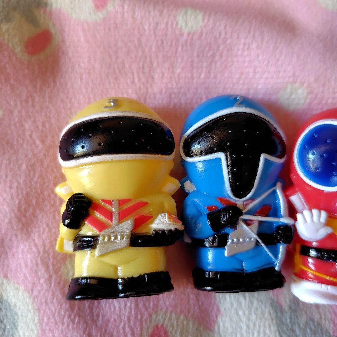 美品ゴレンジャー指人形セットレア特撮戦隊ヒーローグッズコレクションミニフィギュア