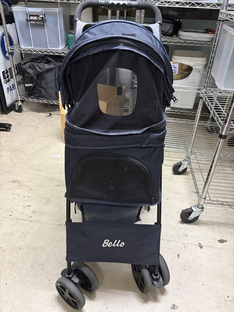 Bello ネイビー ペットカート 小型犬 中型犬