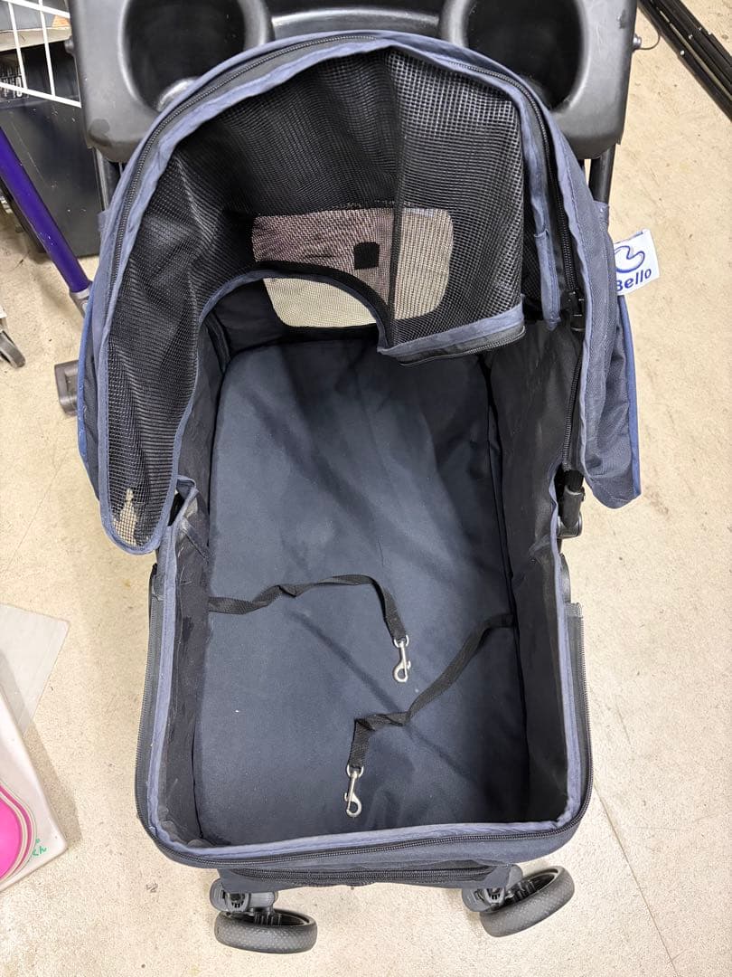 Bello ネイビー ペットカート 小型犬 中型犬