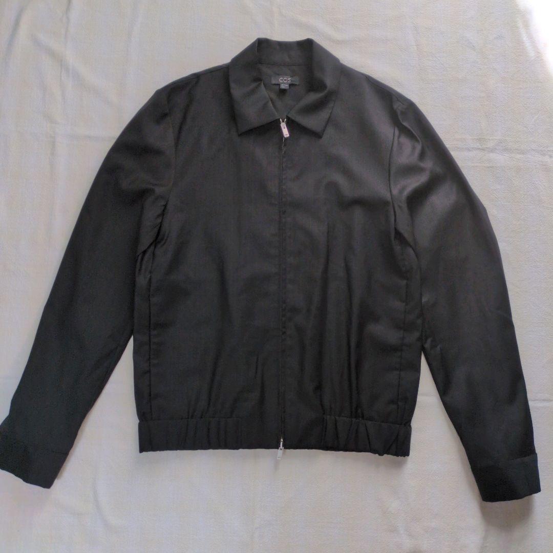 COS ZIP-UP WOOL JACKET ジッパー付きウールジャケット S