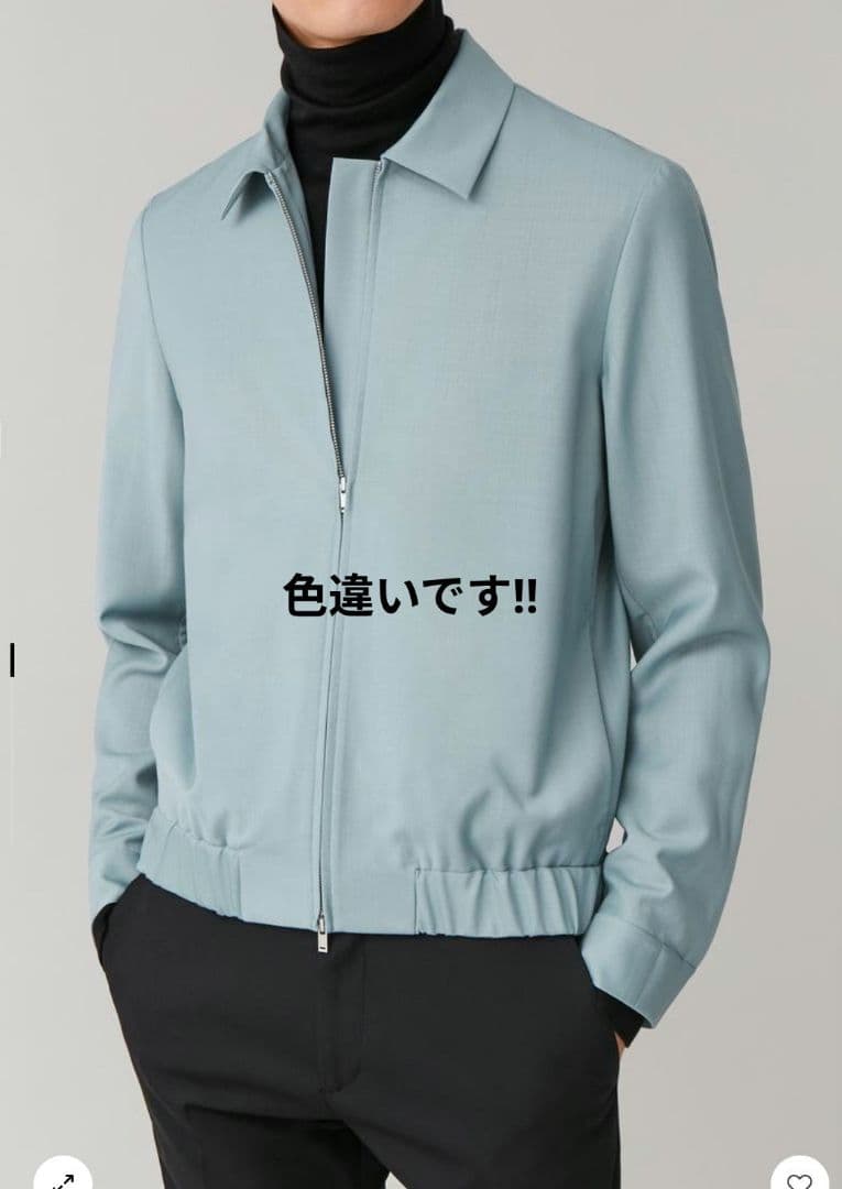 COS ZIP-UP WOOL JACKET ジッパー付きウールジャケット S