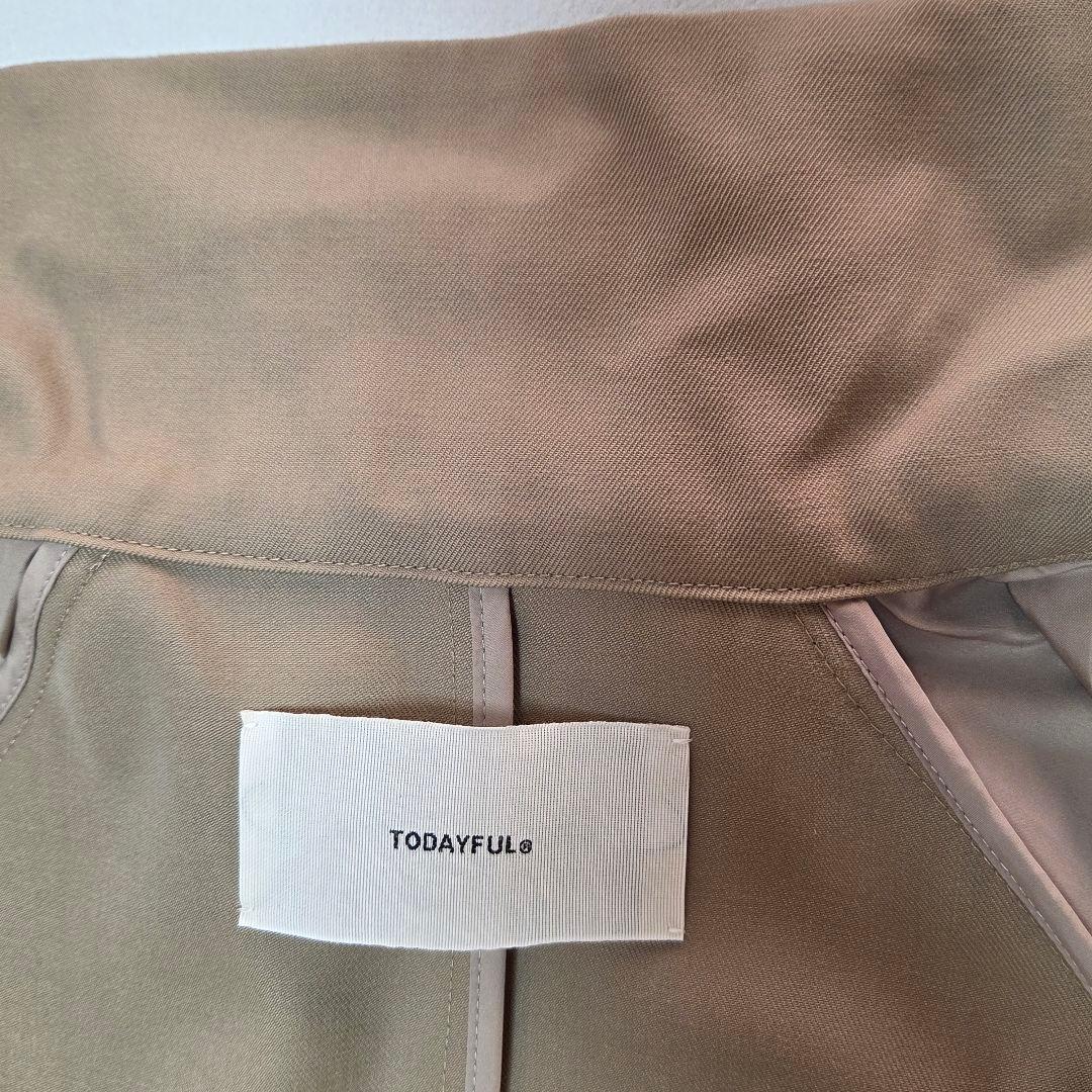 極美品　TODAYFULスタンドカラートレンチコート　size 38