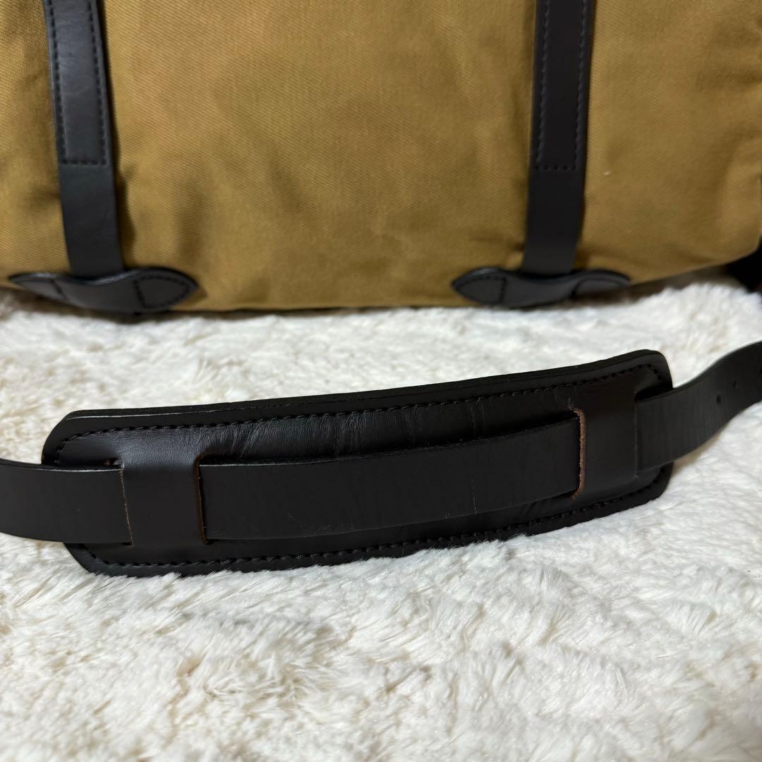 使用級✨FILSON RUGGED TWILL DUFFLE BAGタン　レザー