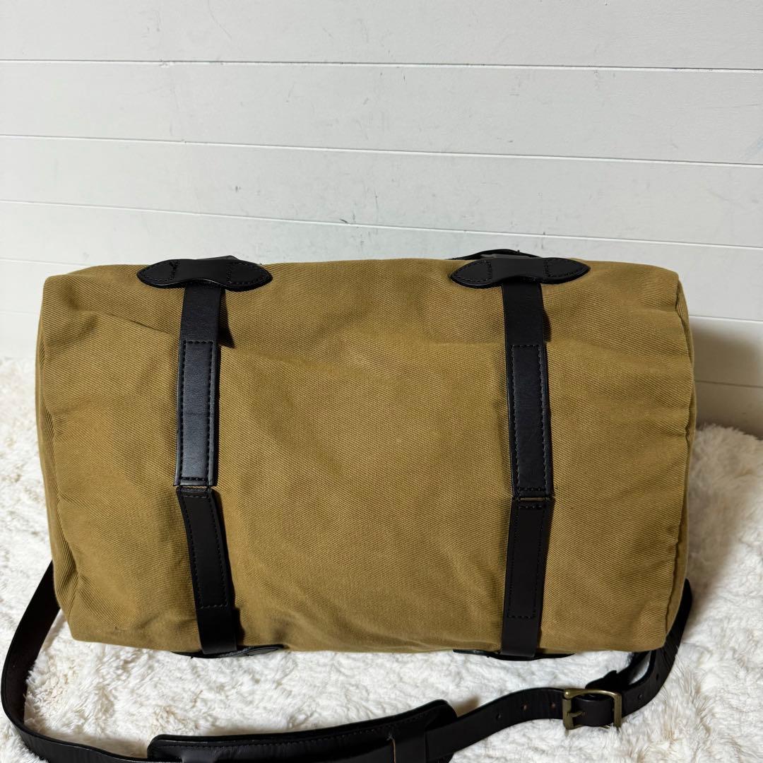 使用級✨FILSON RUGGED TWILL DUFFLE BAGタン　レザー
