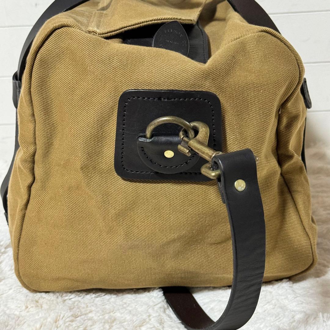 使用級✨FILSON RUGGED TWILL DUFFLE BAGタン　レザー