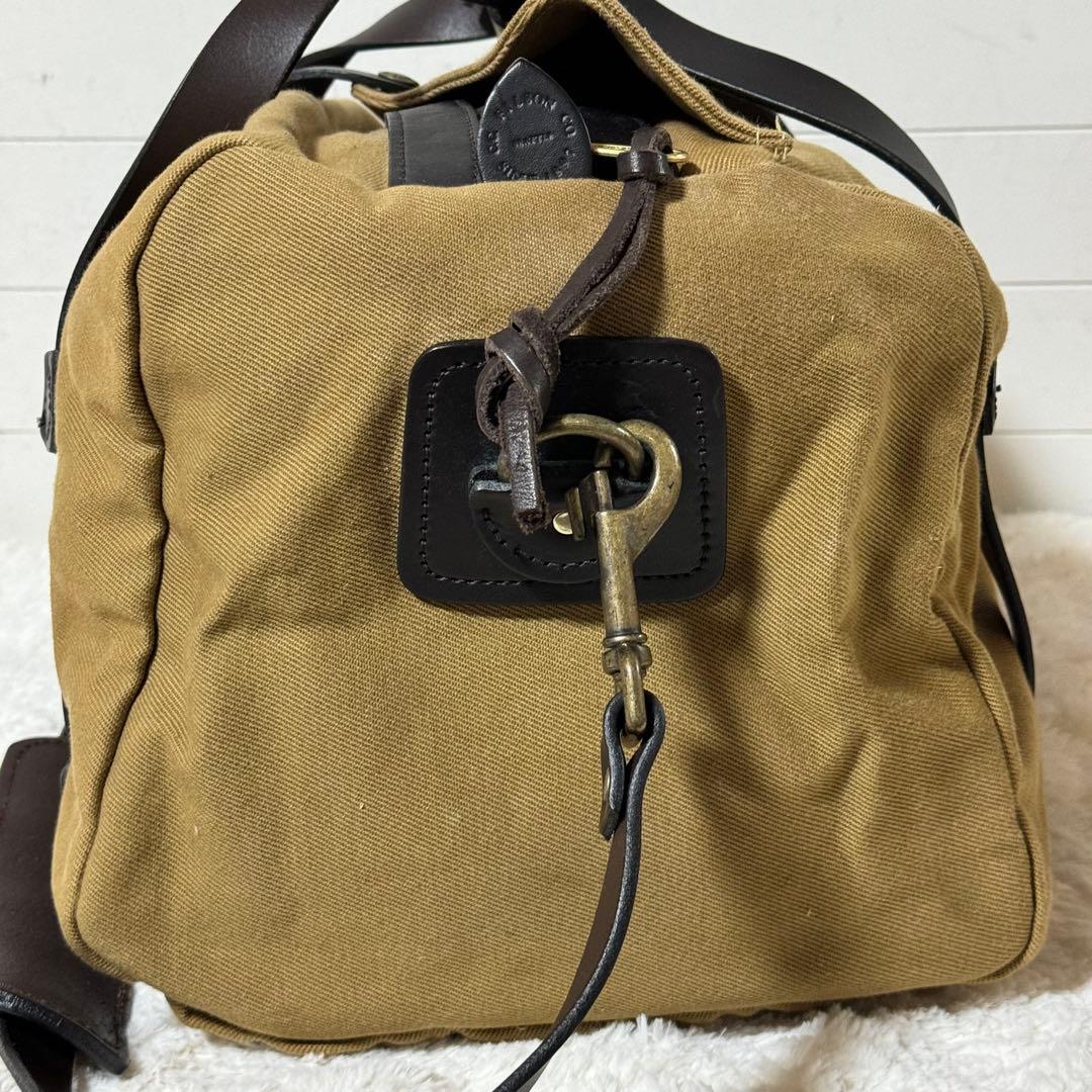 使用級✨FILSON RUGGED TWILL DUFFLE BAGタン　レザー