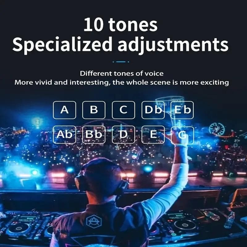 16-in-1リアルタイムボイスチェンジャーサウンドカード、ハンドヘルドマイク付