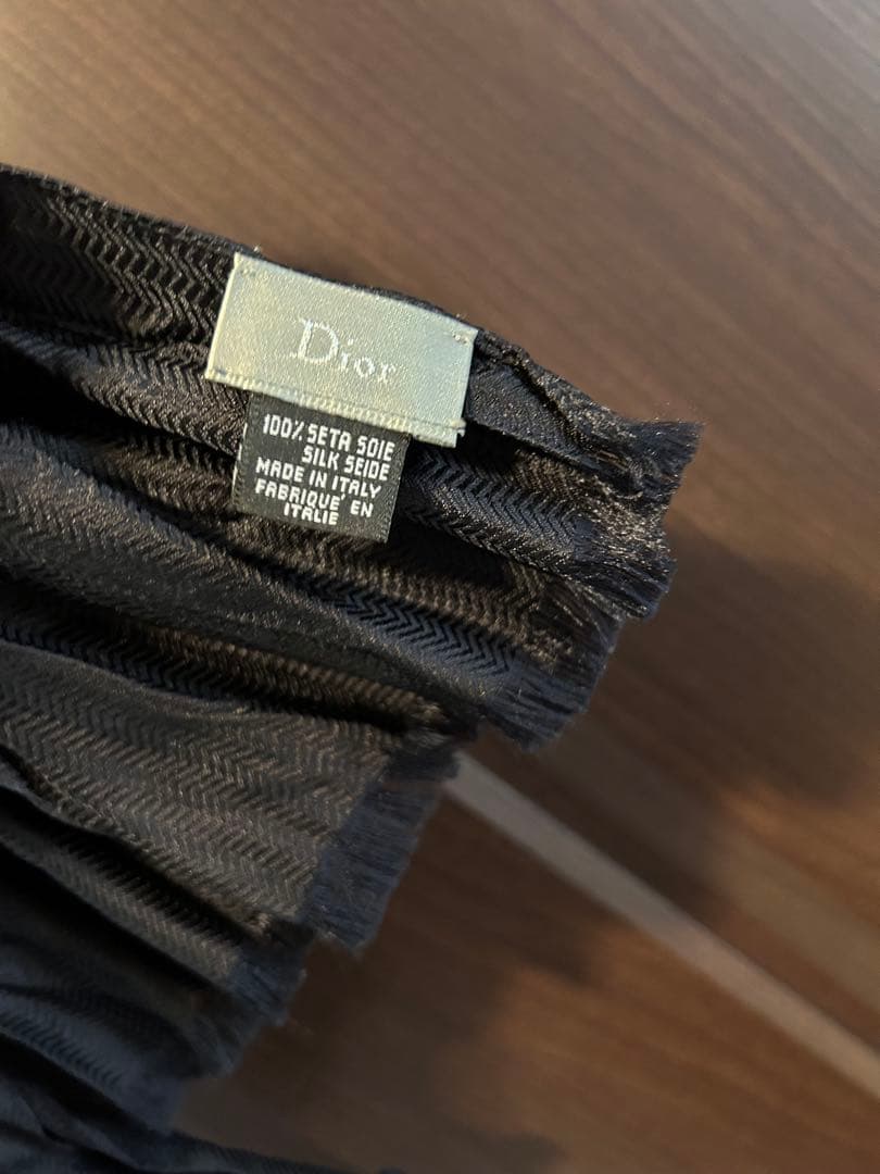 dior homme シワ加工　サイドライン　ストール　マフラー