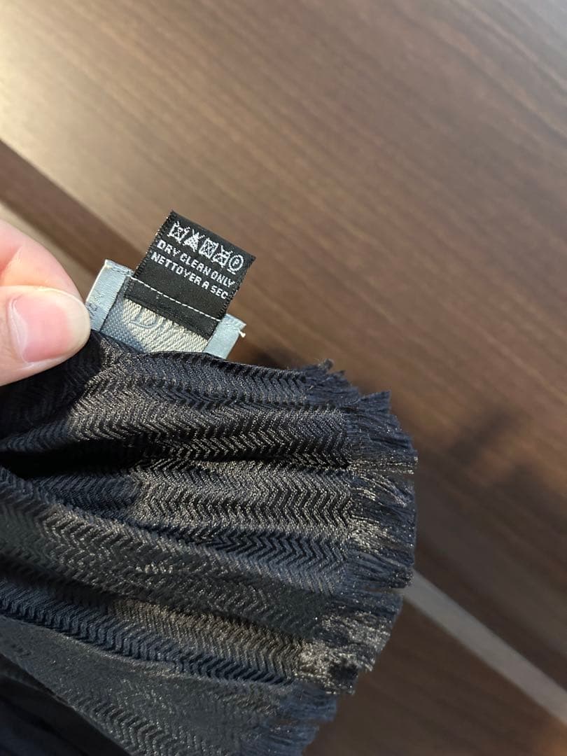 dior homme シワ加工　サイドライン　ストール　マフラー
