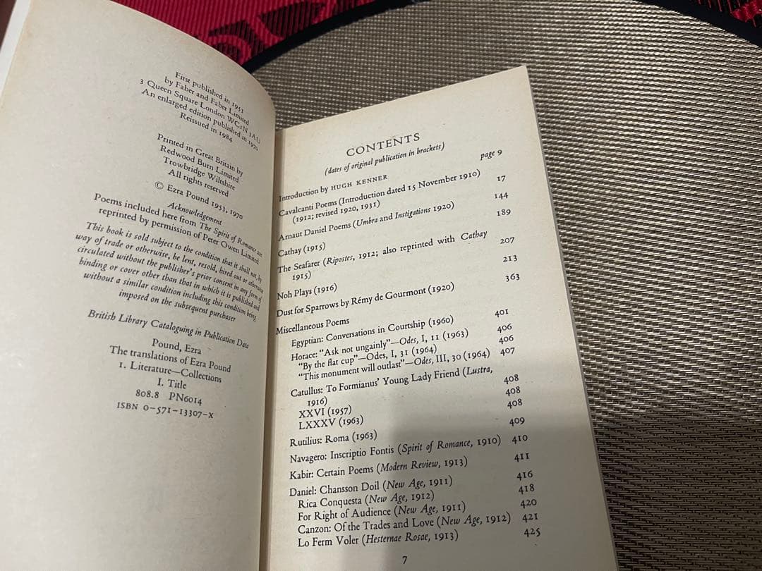 洋書 Ezra Pound: Translations