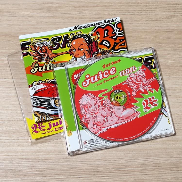 開封未使用 B'z juice 通常版 シングルCD レア盤 グッズ