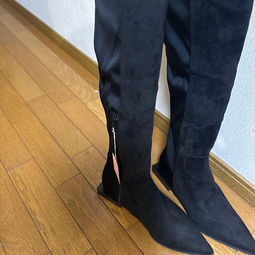 ブラックニーハイブーツ【最終価格】