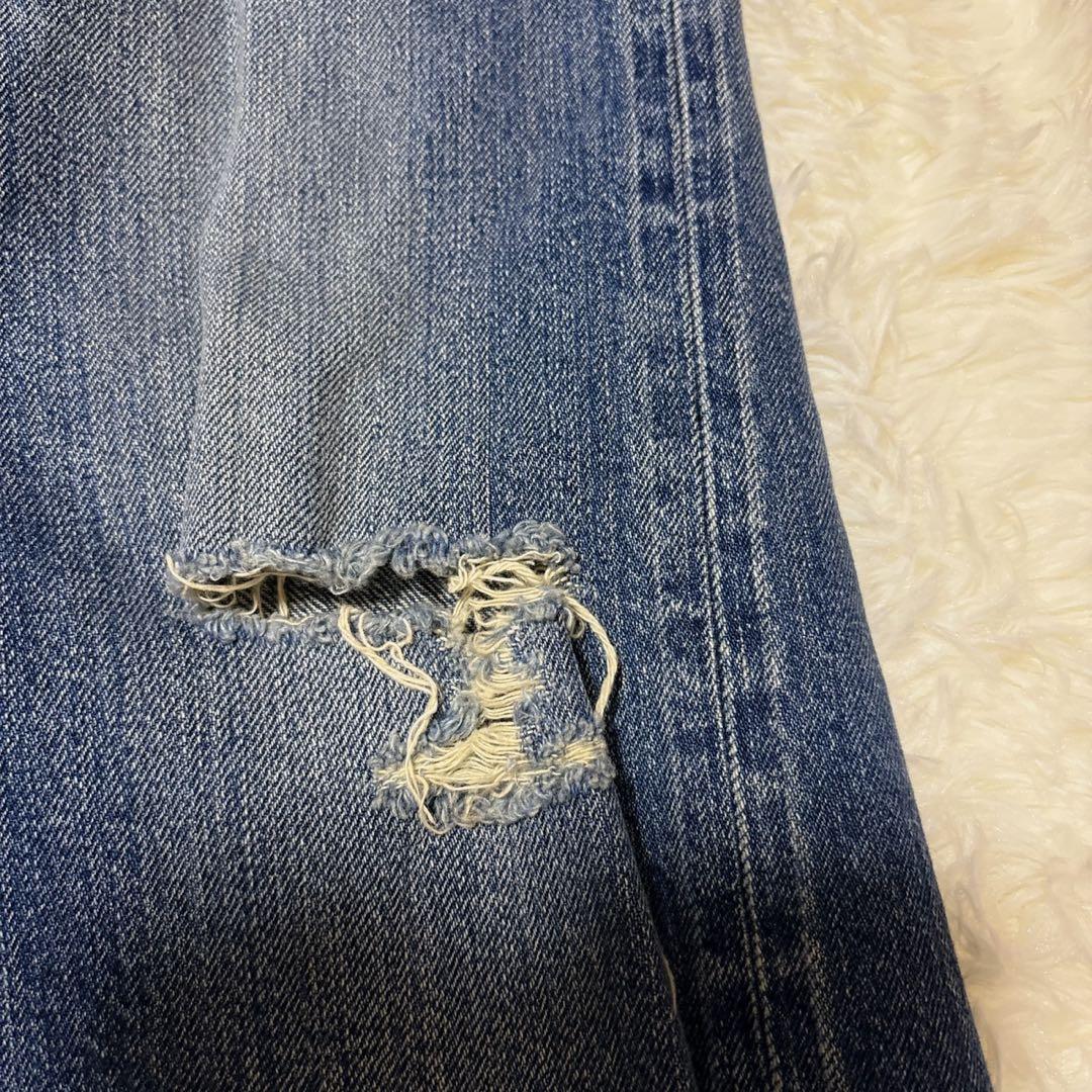 パンツ MADISONBLUE BOYS CRASHED TAPEREDPT DENIM