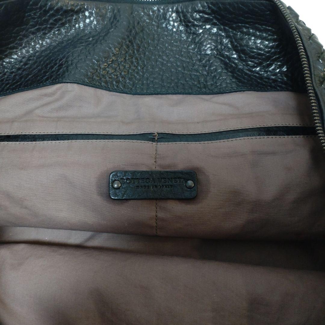 Bottega Veneta 黒 レザー ボストンバック