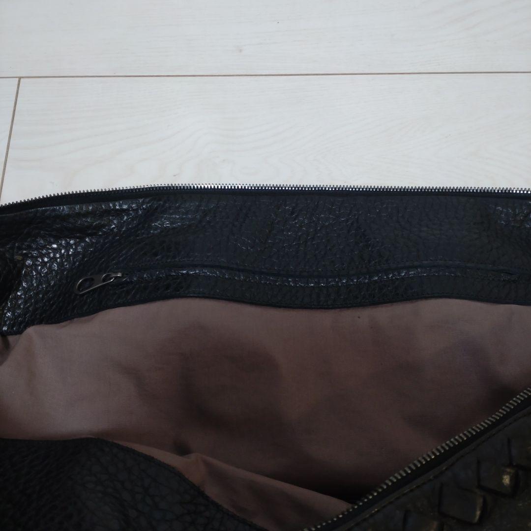 Bottega Veneta 黒 レザー ボストンバック