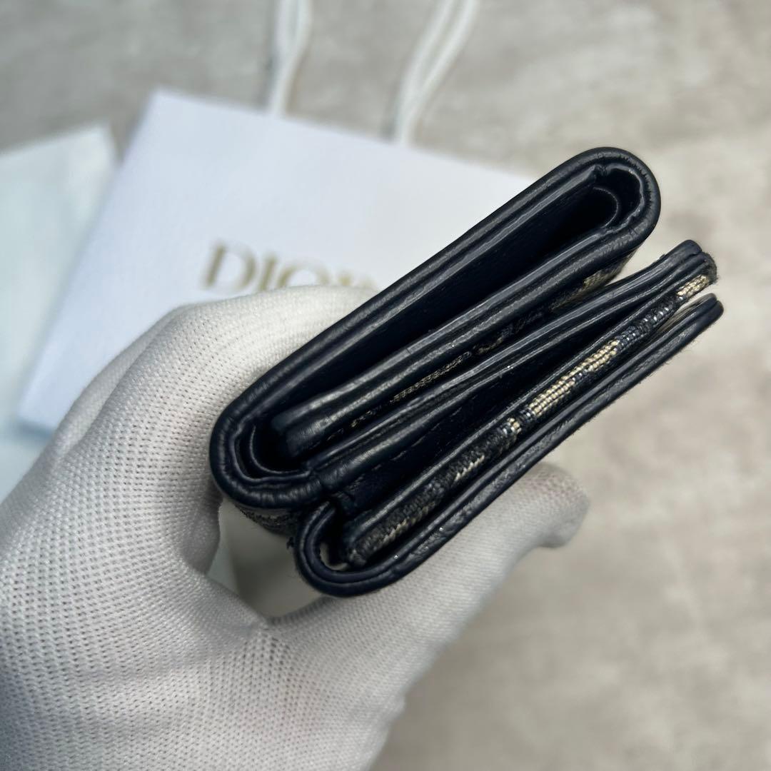 美品✨クリスチャンディオール キャンバス ロゴ モンテーニュ 三つ折り財布