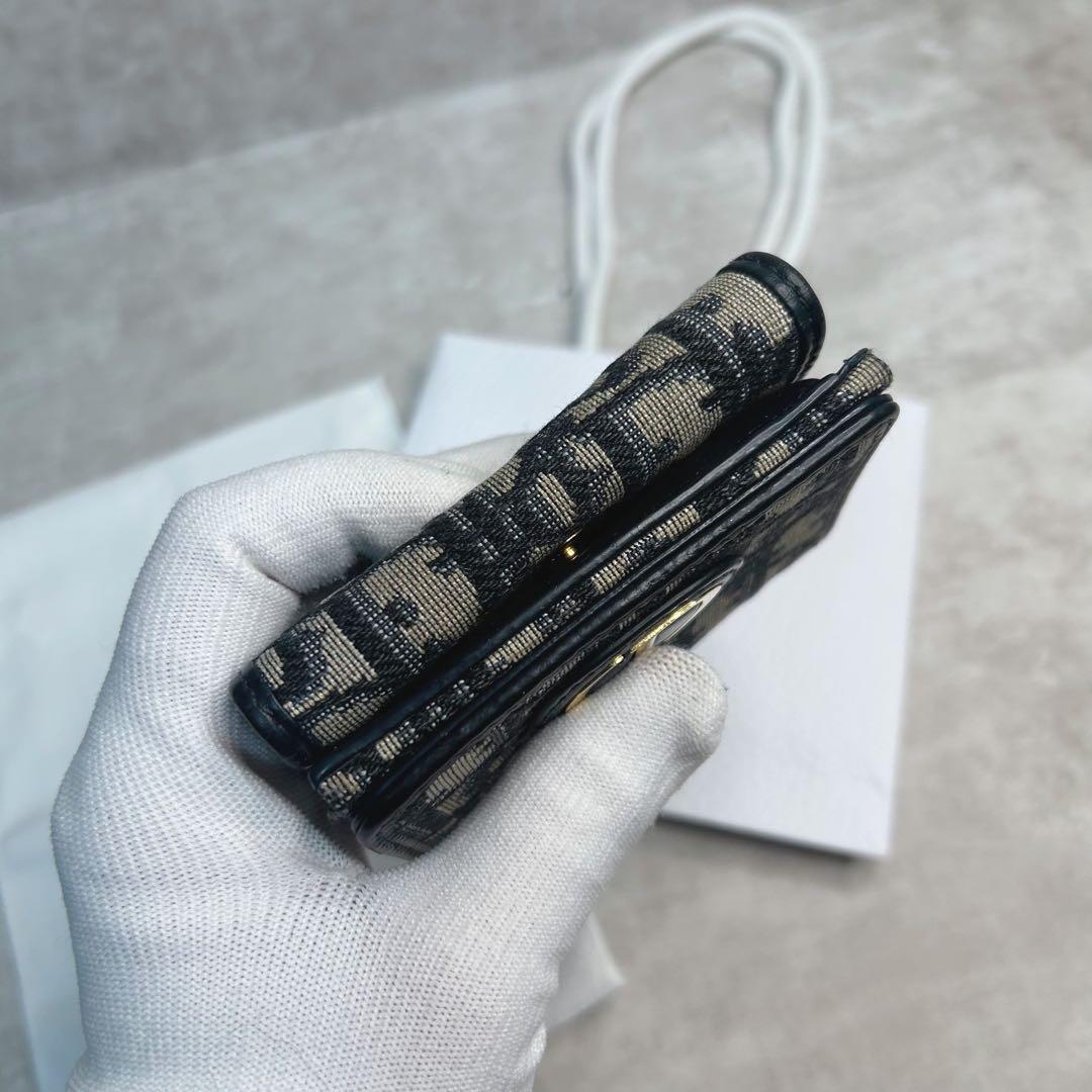 美品✨クリスチャンディオール キャンバス ロゴ モンテーニュ 三つ折り財布
