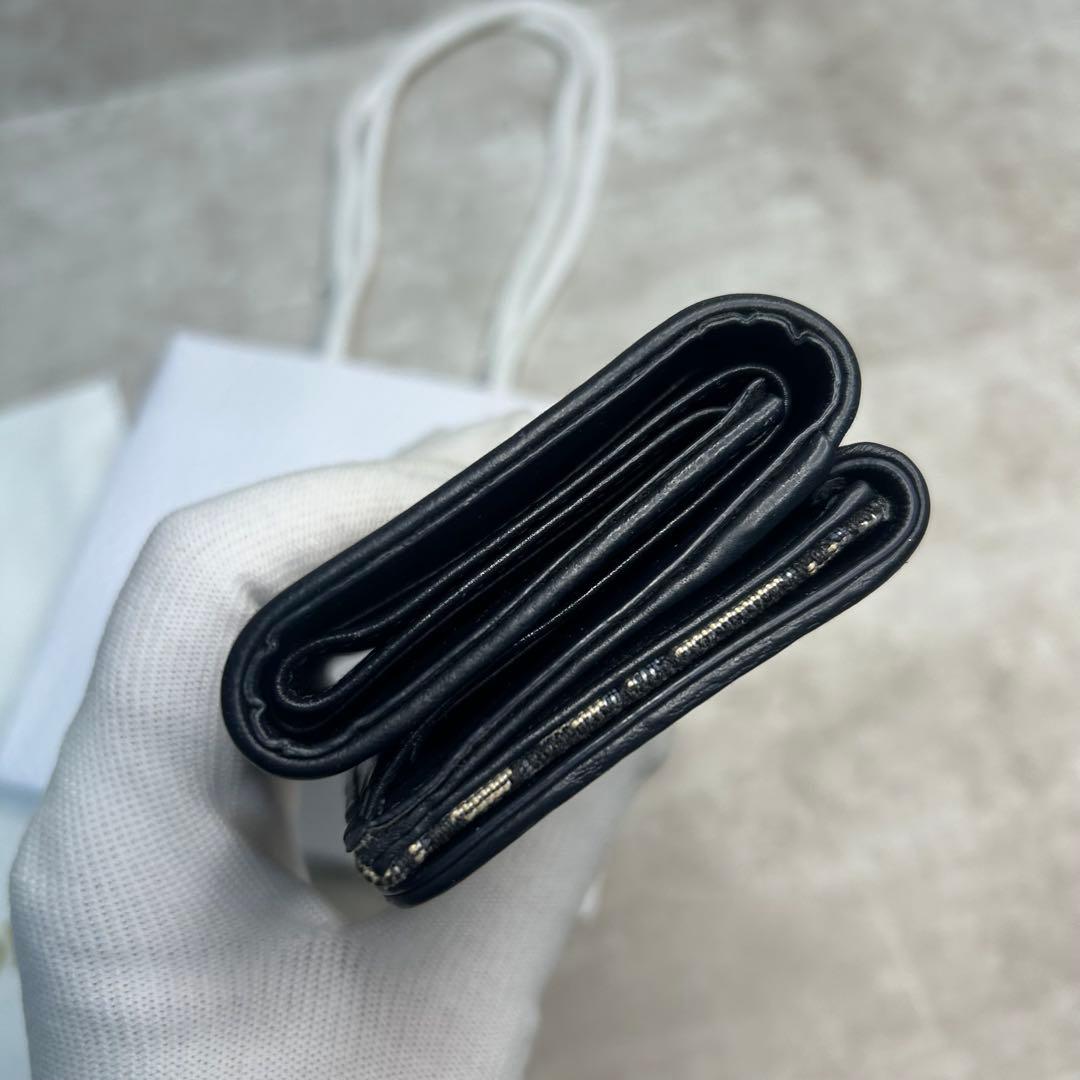 美品✨クリスチャンディオール キャンバス ロゴ モンテーニュ 三つ折り財布
