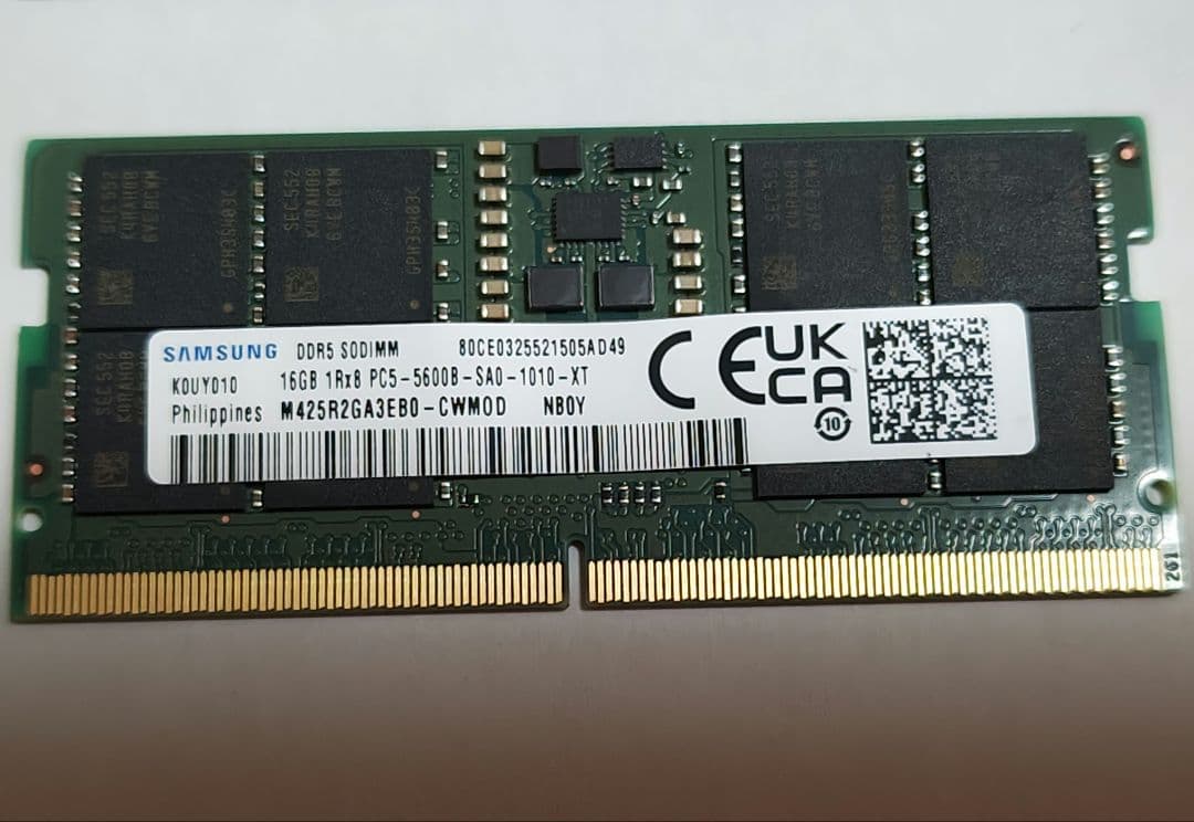 m*r様 ノートパソコン用 Samsung DDR5 32GB (16GBx2)