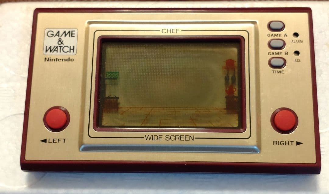 ゲームウォッチ 「CHEF」 1981年昭和レトロ 液晶ゲーム 任天堂