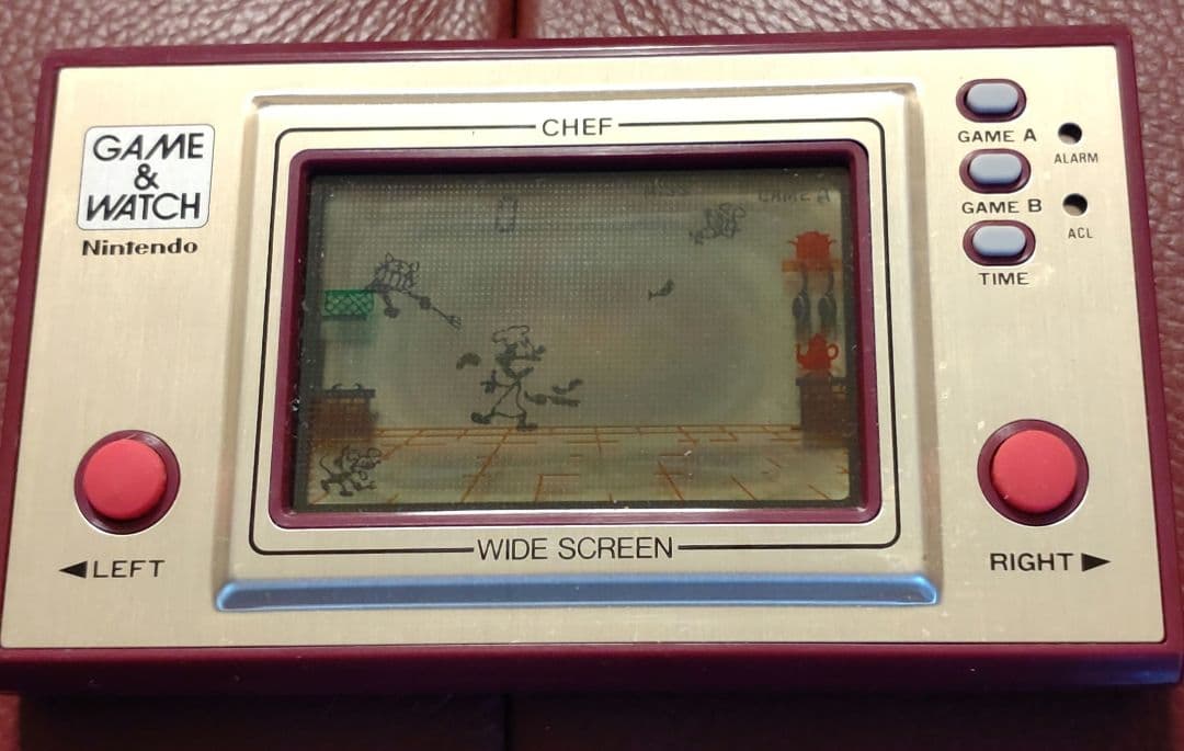 ゲームウォッチ 「CHEF」 1981年昭和レトロ 液晶ゲーム 任天堂