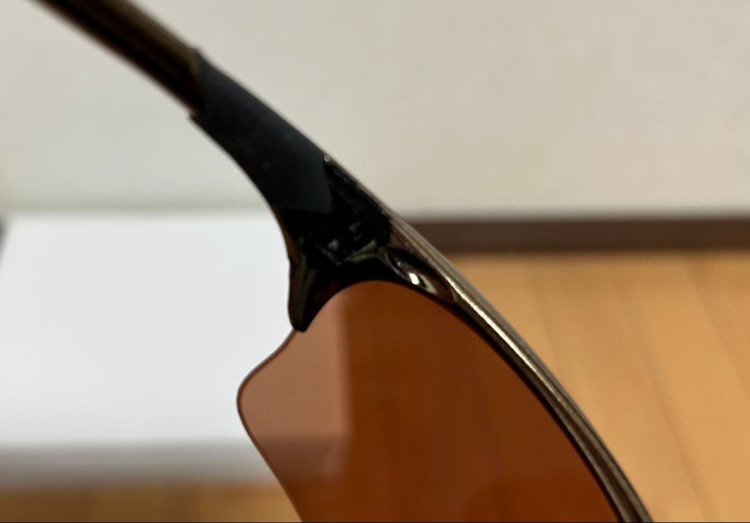 Oakley オークリー カスタム サングラス 黒　金　ブラウンレンズ
