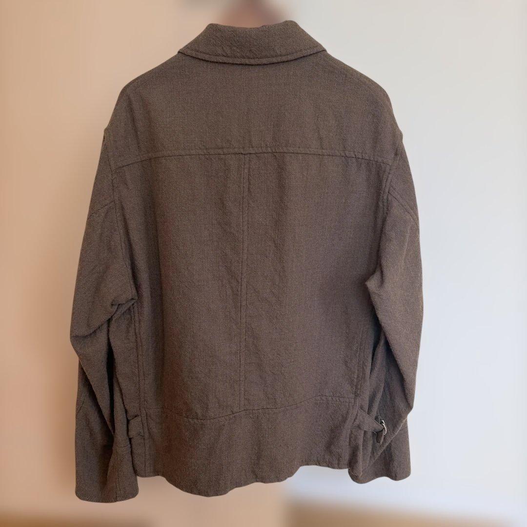 23AW COMOLI KHAKI ウール ジップショートジャケットsize1