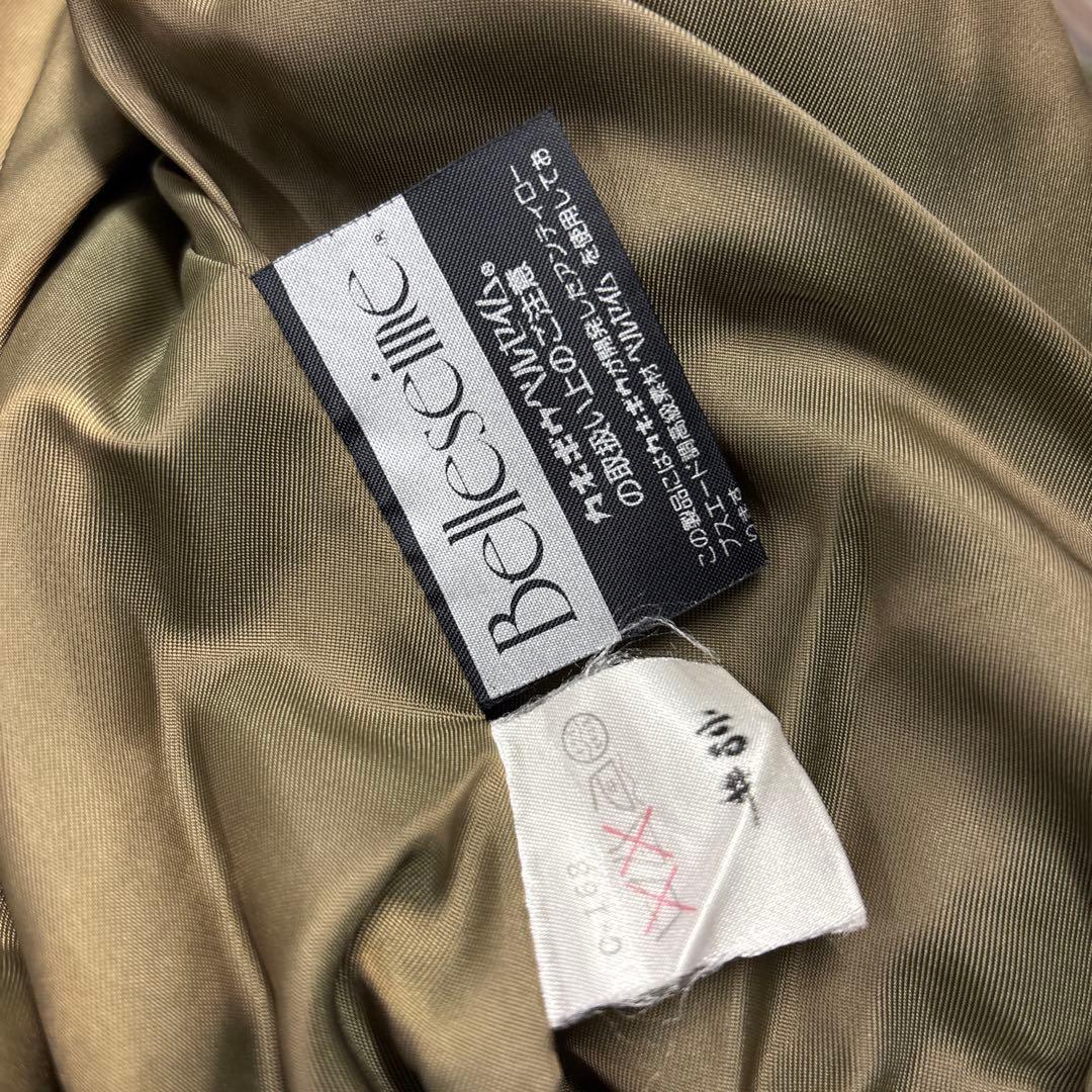 7AS11 ジップアップブルゾン　デザインジャケット　グリーン　M メンズ　古着