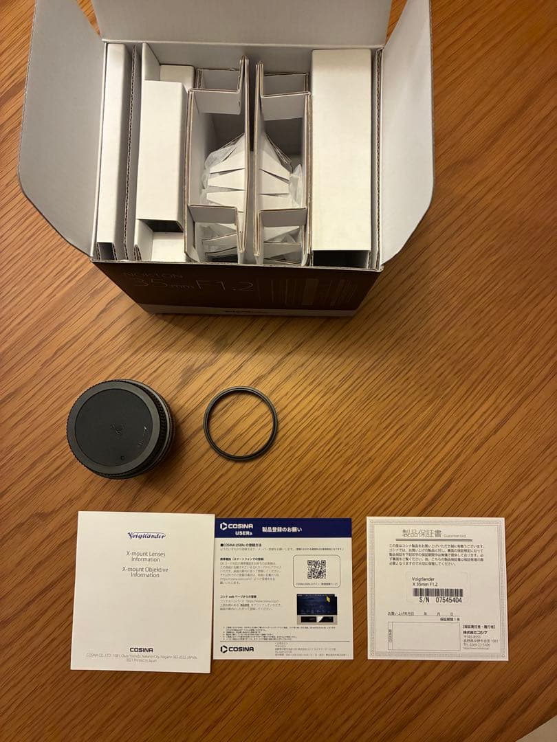 nokton 35mmf1.2 xマウント　新品同等品