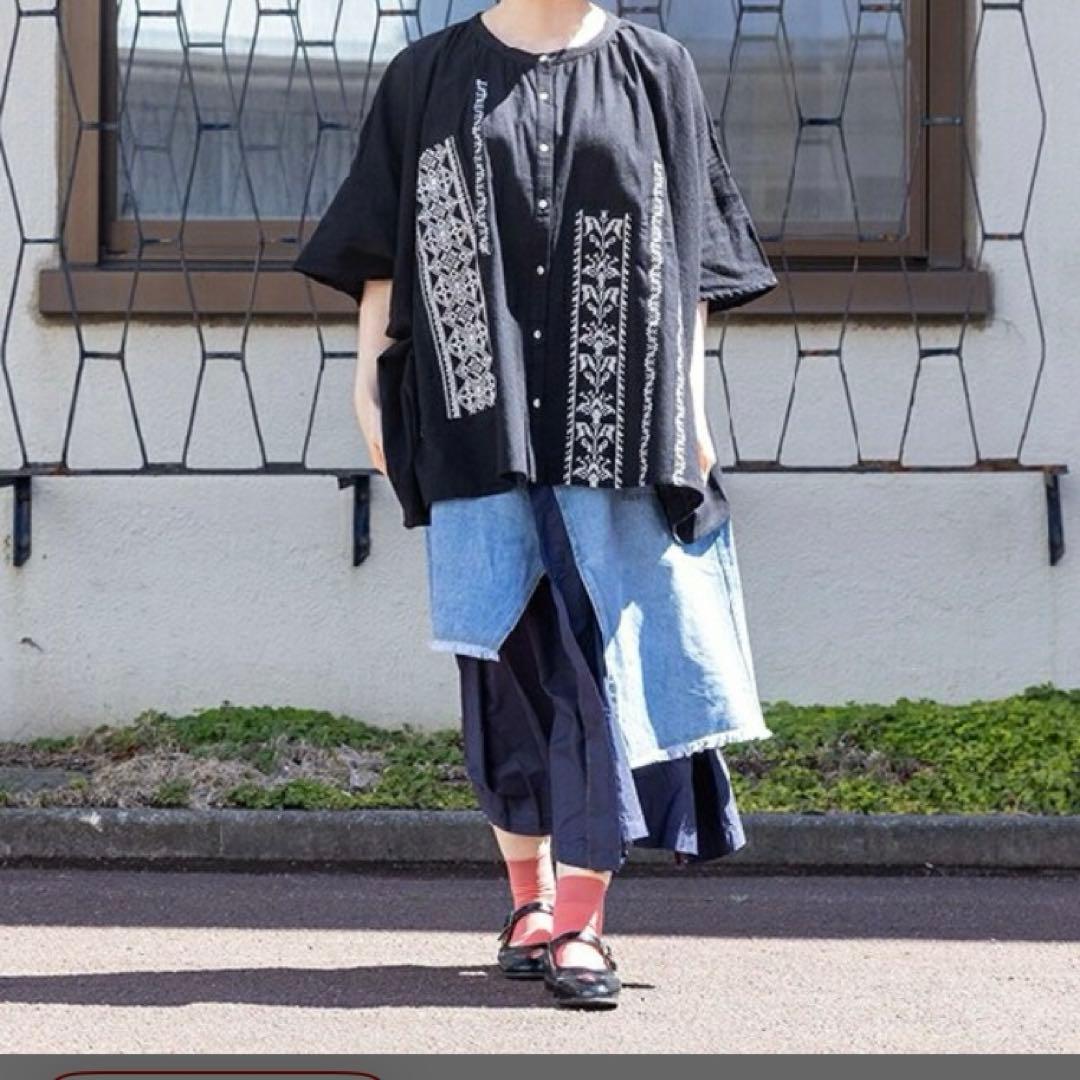 未使用タグ付　大きいサイズ アズノウアズ オオラカ デニムスカート 完売品