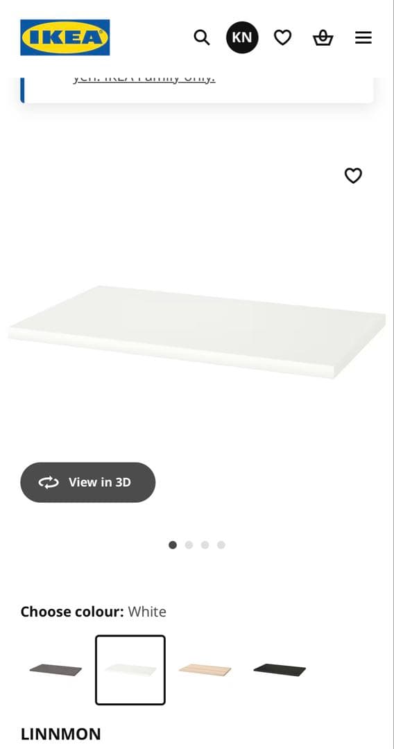 IKEA ホワイトパソコンデスク 木製脚付き