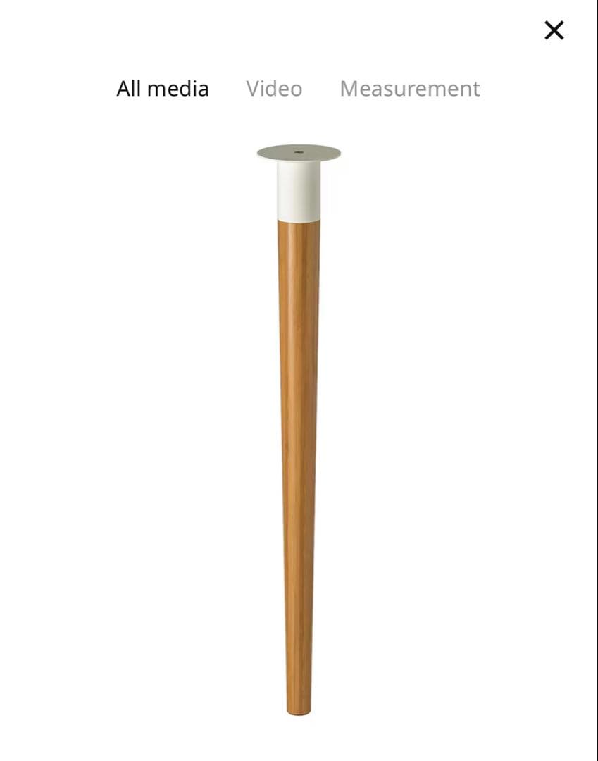 IKEA ホワイトパソコンデスク 木製脚付き
