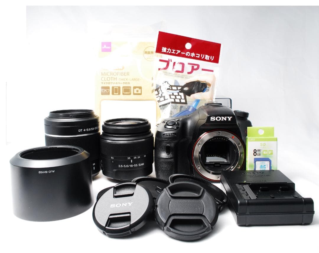 【美品】SONY α65 デジタル一眼レフ Wレンズセット Wi-Fi付き