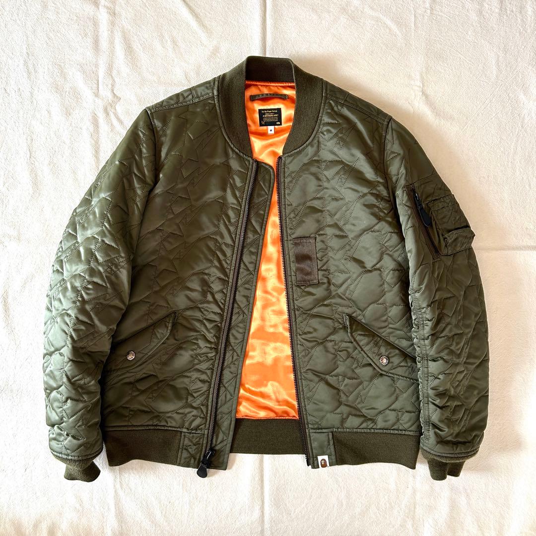 A BATHING APE ア ベイシング エイプ MA-1 ジャケット
